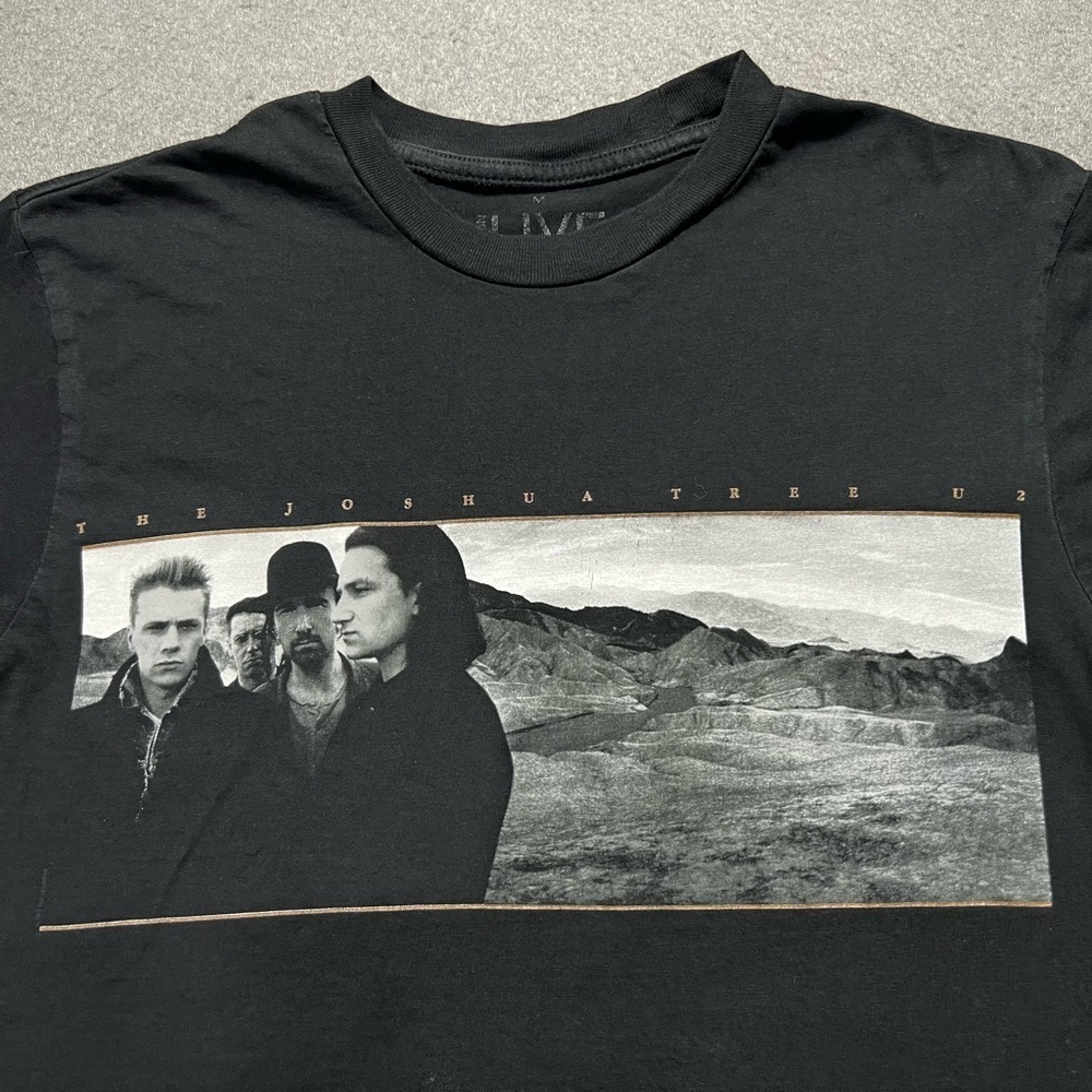 U2 Joshua Tree Tour 2017 T-Shirt Black Medium EDUN Live Rose Bowl Concert Tee - Picture 2 of 7
